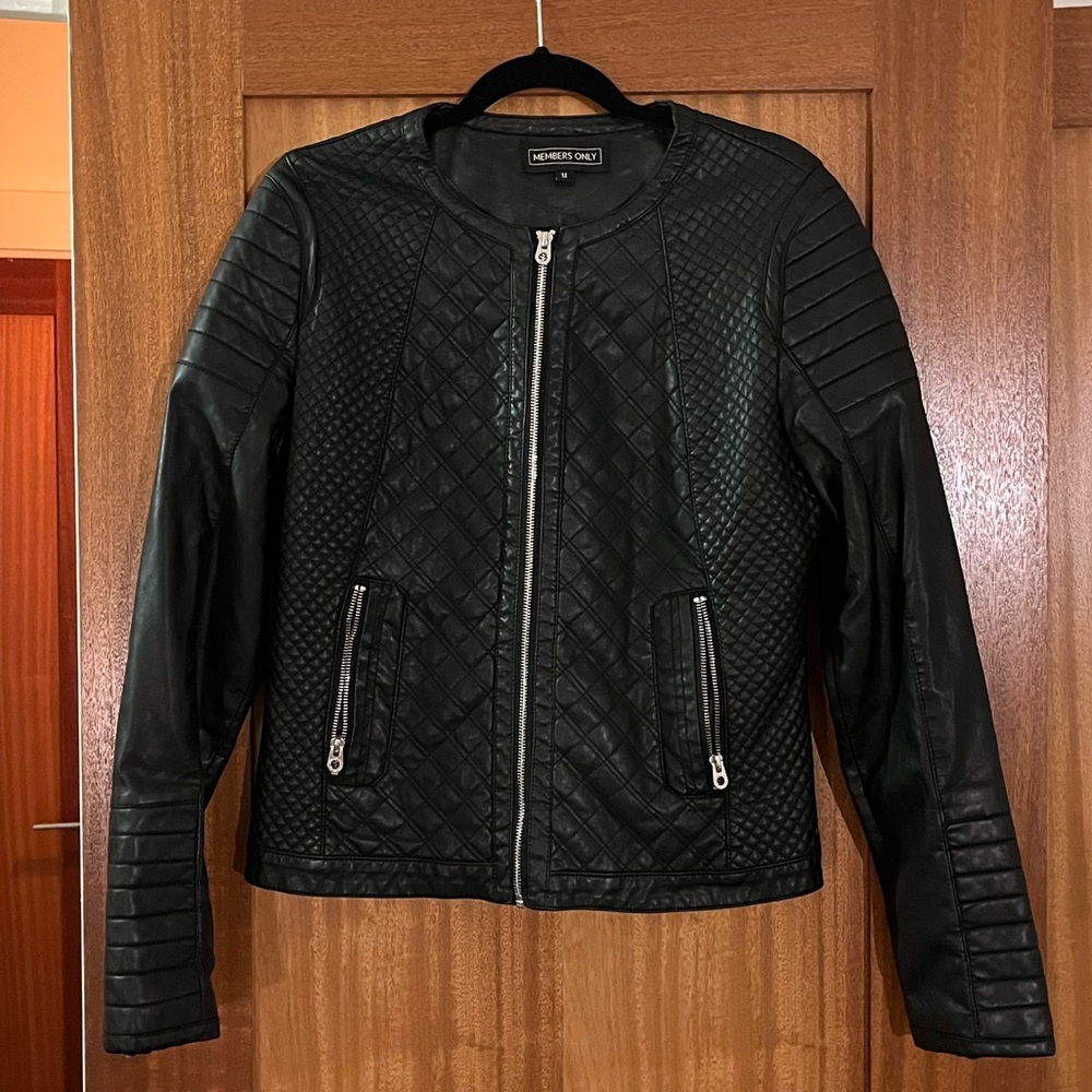 Members Only Vegan Leather Jacket